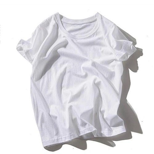 Guangzhou manufacturer custom t-shirt printing unisex 100% cotton white plain t shirts