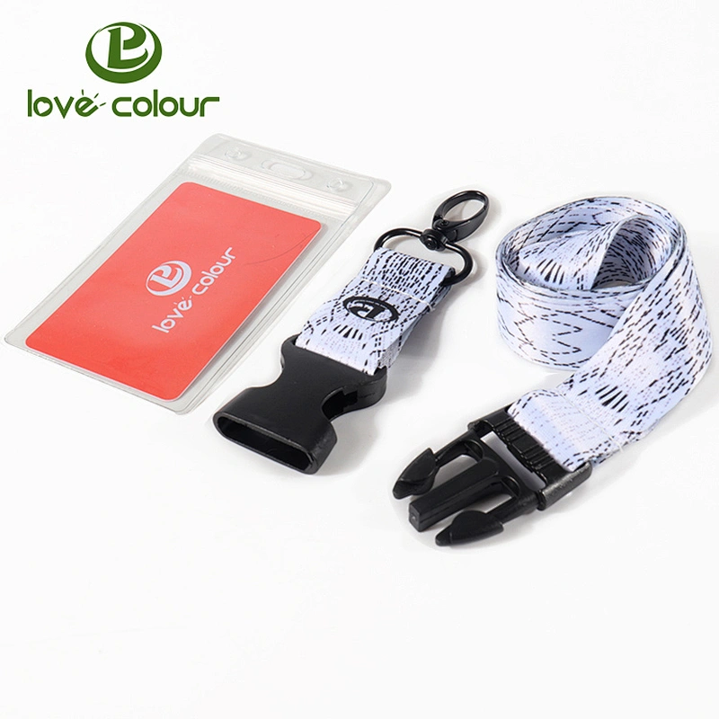 Popular Custom ID Card Printing Meeting Lanyard Polyester Strap