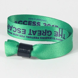 Custom design printed sublimation polyester festival cloth wristbands with lastic Lock