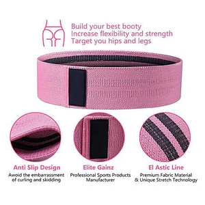 Improve Body Shape High Quality Cotton Polyester Elastic Fabric Materials Resistance Bands