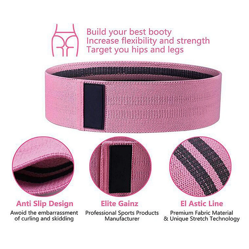 Improve Body Shape High Quality Cotton Polyester Elastic Fabric Materials Resistance Bands