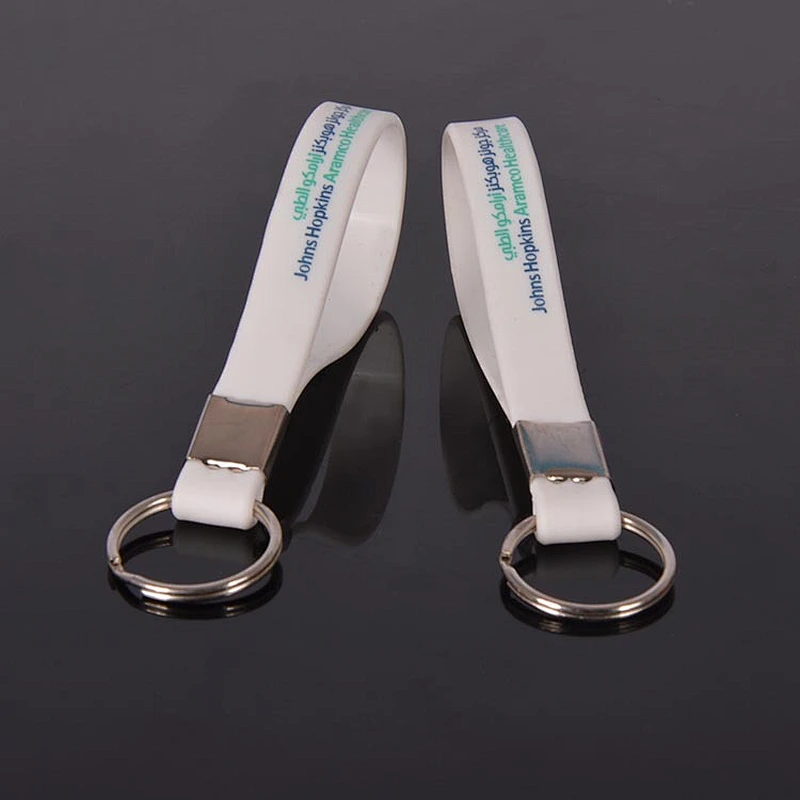 Promotional items cheap silicone wristbands keychain china wholesale