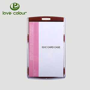 Custom wholesale horizontal and vertical plastic name card holder