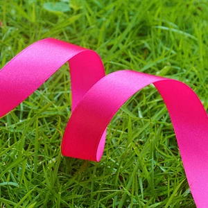 Customized polyester solid color satin ribbons for packing