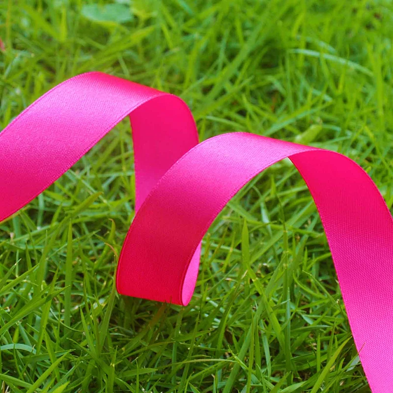 Customized polyester solid color satin ribbons for packing