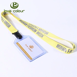 Hot Design Polyester Heavy Duty ID Card Holder Imprinted Lanyards