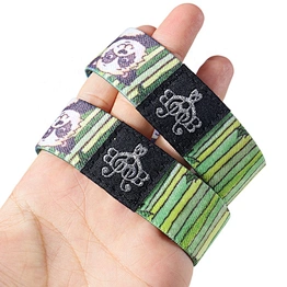 Custom soft polyester printing elastic wristband Eco-friendly fancy elastic wrist band