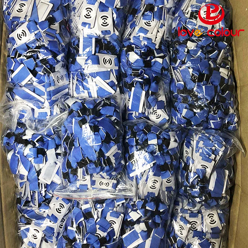 Polyester custom nfc rfid fabric woven wristbands for events