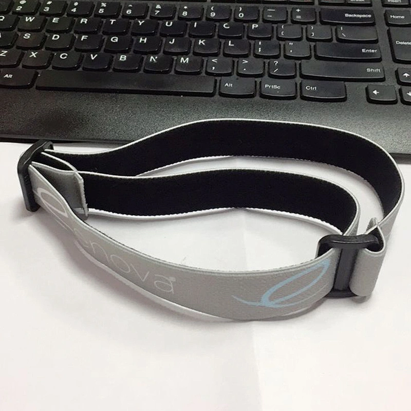 Custom Adjustable Polyester Durable Elastic headlamp strap