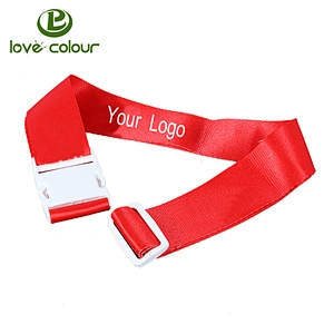 Custom polyester detachable luggage belt/promotional suitcase strap