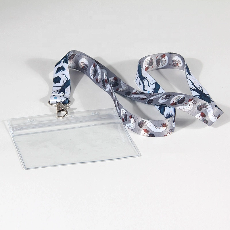 Polyester Printing Lanyard With PVC Card Holder For Events Meeting