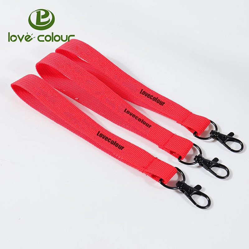 Hot Custom Polyester Wrist Lanyards Strap With Key Chains