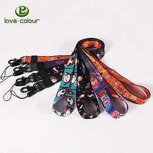 Black cellphone strap clip cell phone holder lanyard designs