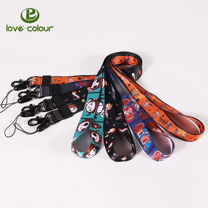 Black cellphone strap clip cell phone holder lanyard designs