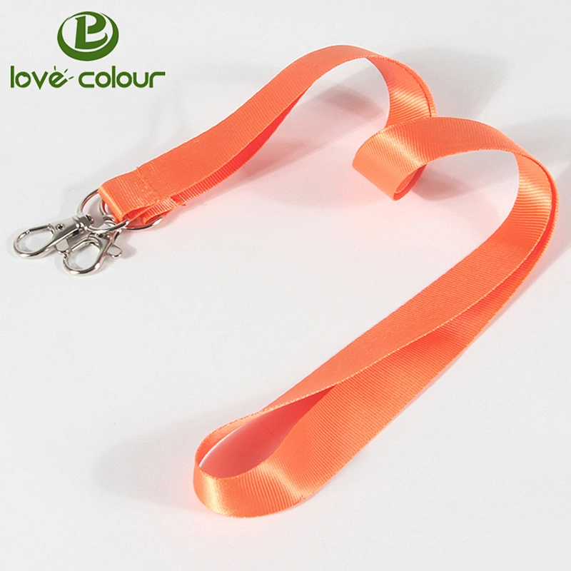 Environment-Friendly Custom Fashion Art Printed Card Holder Lanyard with Double Clips
