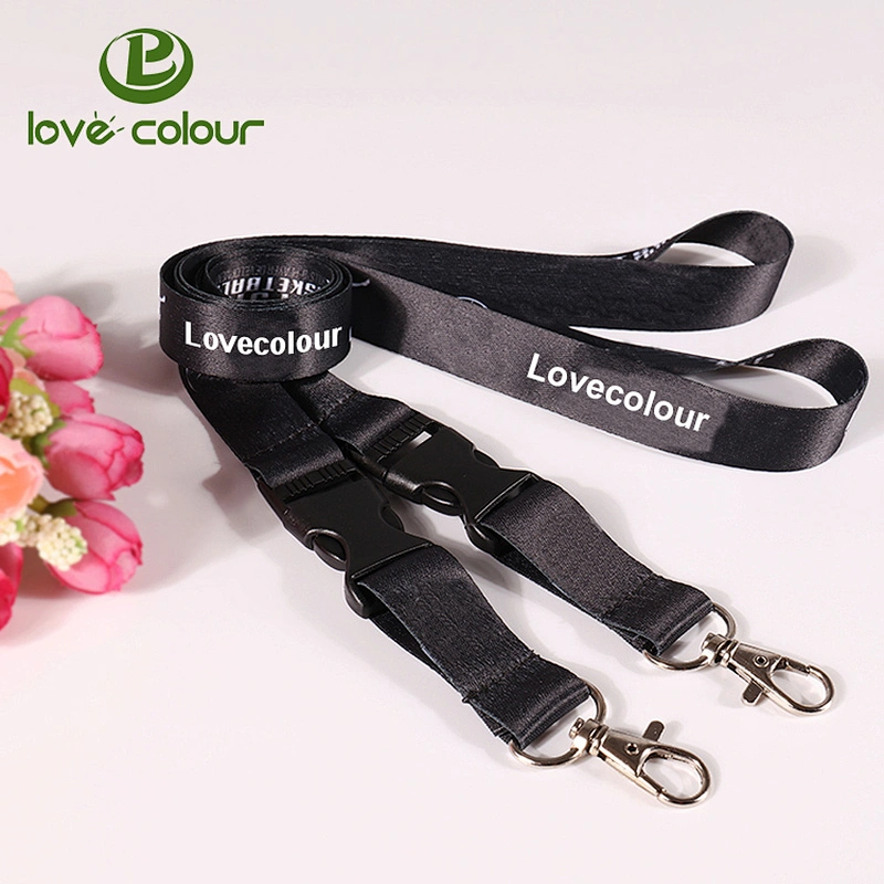 Custom badge holder polyester breakaway lanyards strap