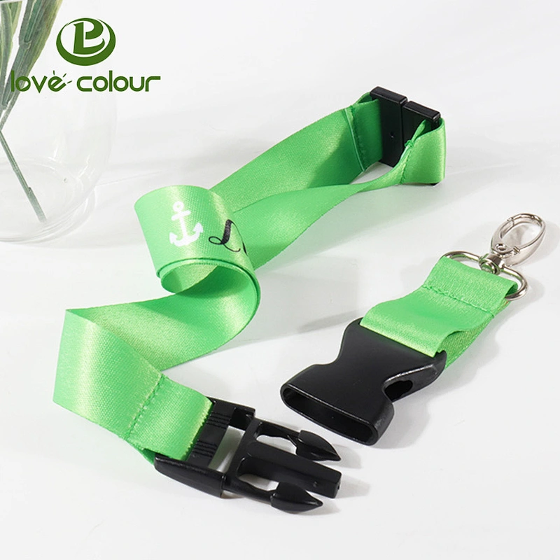 Cheap custom various style key chain breakaway lanyards with buckle