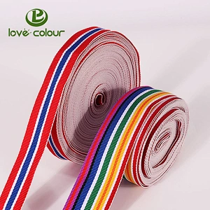 High quality durable polyester red and white webbing
