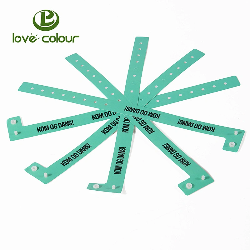 OEM waterproof customized patient id pvc vinyl wristband for hospital