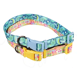 High Quality Dog products polyester soft pet collars with custom logo
