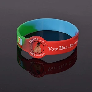 Custom cheap silicone bracelets no minimum/silicone bracelet for key