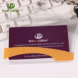 Custom Flexible vinyl badge holders for displaying name tags