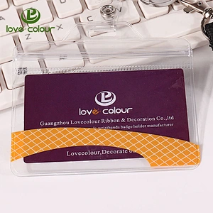 Custom Flexible vinyl badge holders for displaying name tags