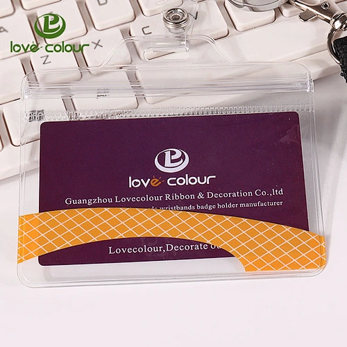 Custom Flexible vinyl badge holders for displaying name tags