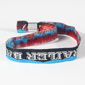 Fashion custom fabric polyester wristband for VIP