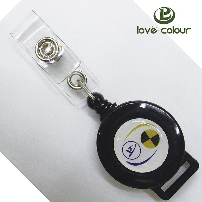 Custom ID card automatic spring small retractable cable reel for nurses