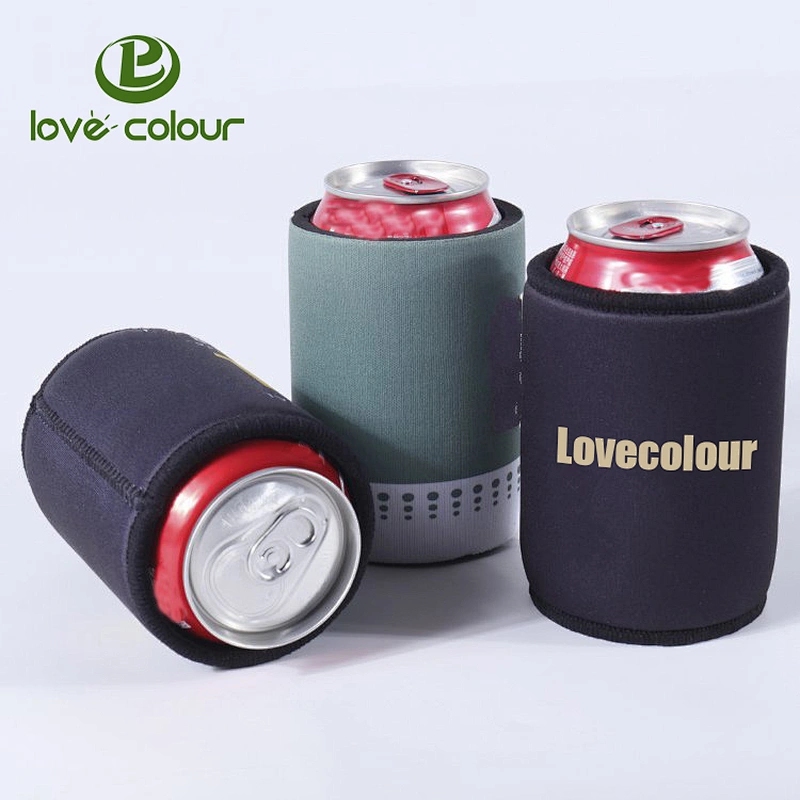 Custom eco-friendly printing black neoprene beer magnets can stubby holder cooler sleeves