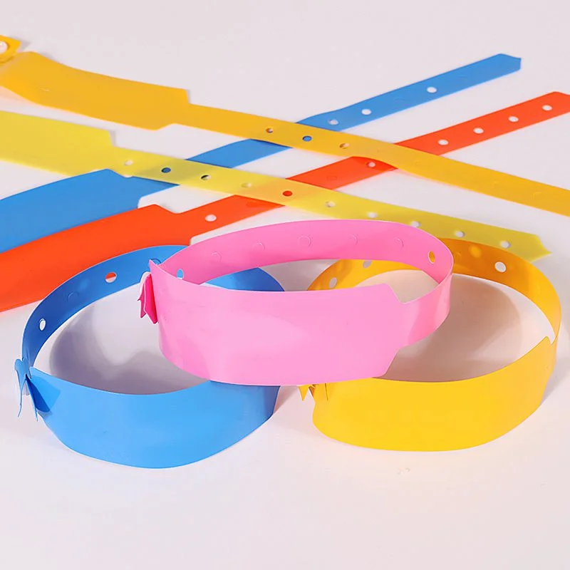Custom made printing plastic vinyl wristbands for event activities