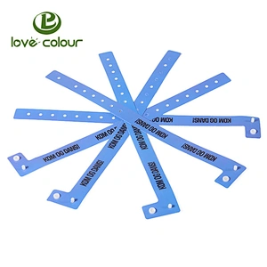 Wholesale custom printed one time vinyl wristband as ticket