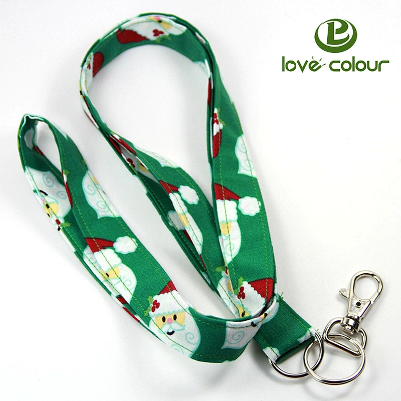 Custom Polyester Christmas Lanyard For Party