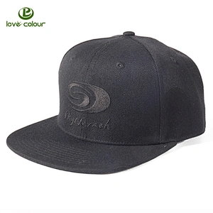 Wholesale customized snapback cap plain flat brim snapback hat
