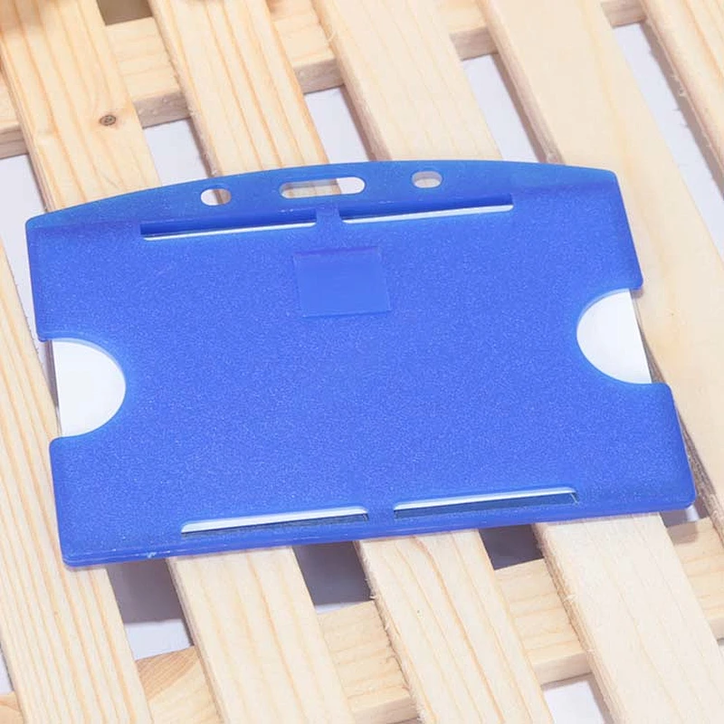 Custom hot sale china wholesale plastic double side id card holders