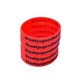 Customize Infilled Color Wristband Debossed Logo Silicone Bracelets