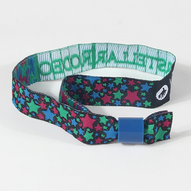 Fashion custom fabric polyester wristband for VIP