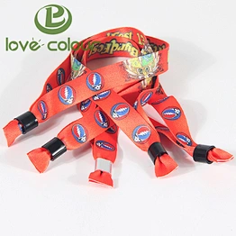 Cheap Custom Promotion Gifts Crafts Polyester Printed Bracelet Wrsitbands