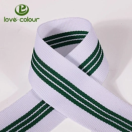 Factory direct wholesale customized polyester grosgrain striped ribbon