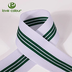 Factory direct wholesale customized polyester grosgrain striped ribbon