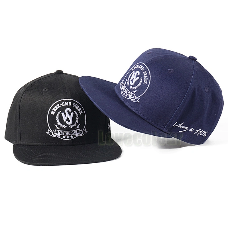 Professional factory custom cotton snapback cap bulk