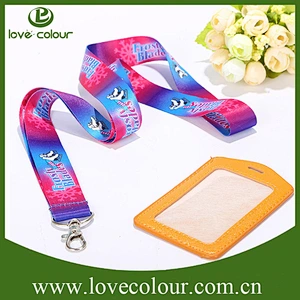 Leather ID Badge Holder Neck Strap /Neck Lanyard For Sale