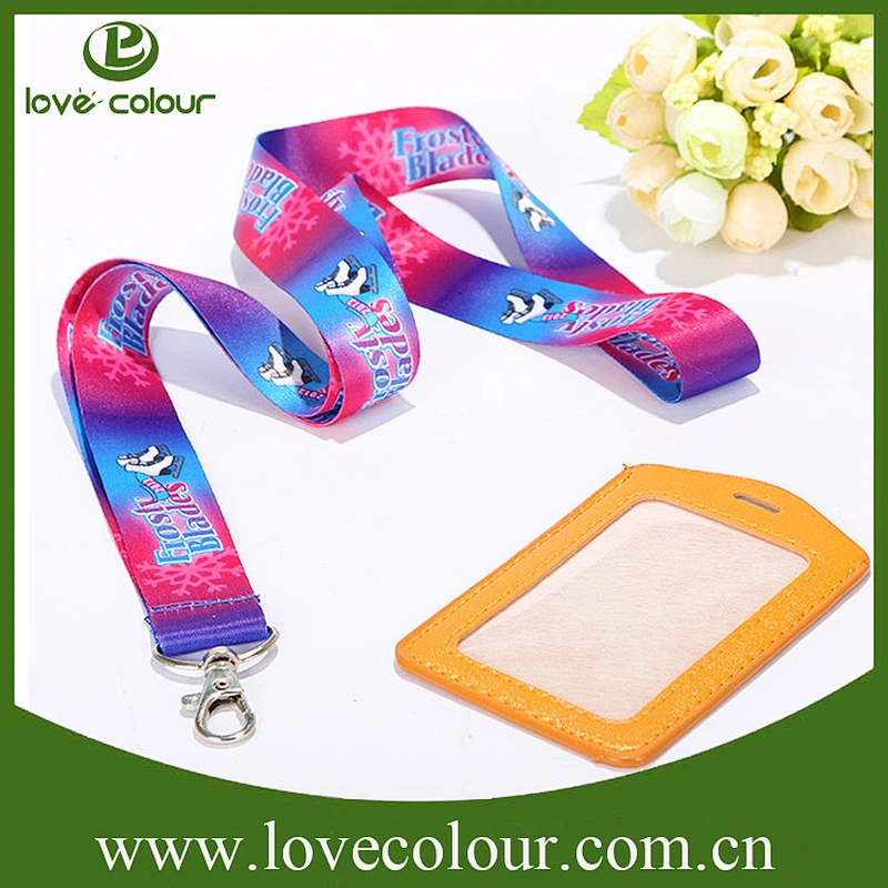 Leather ID Badge Holder Neck Strap /Neck Lanyard For Sale