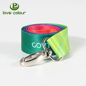 Custom festival logo printed lanyard keychain holder straps