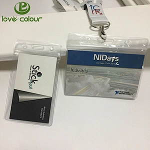 High quality PVC plastic id badge/business id card holder