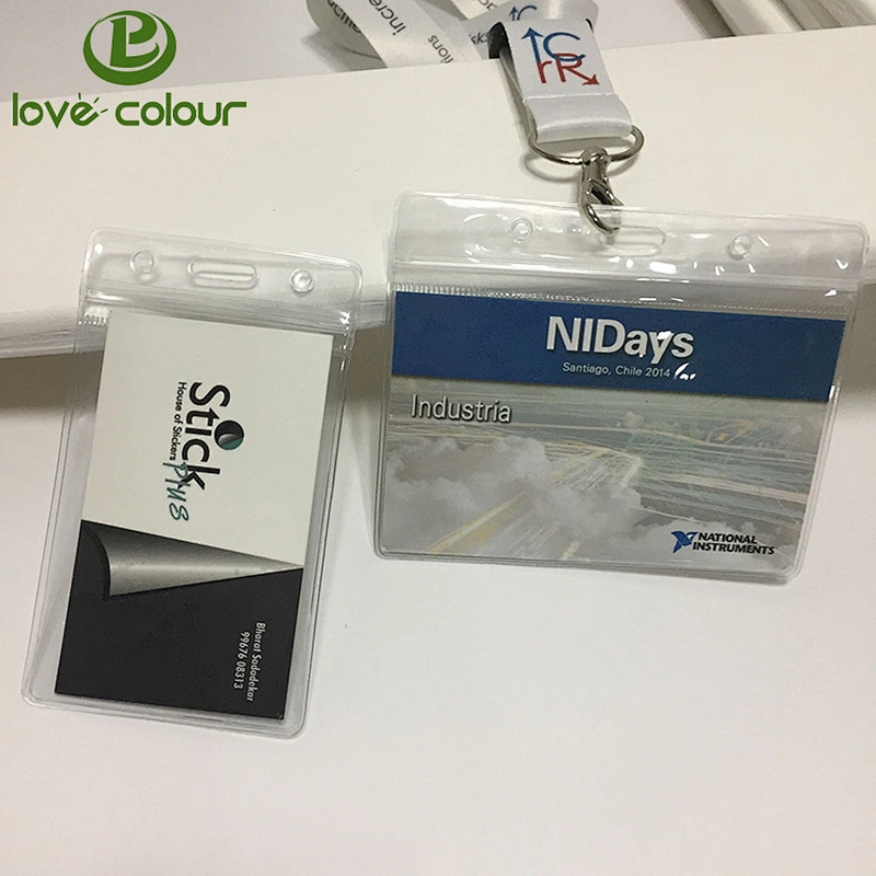 High quality PVC plastic id badge/business id card holder