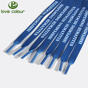 High quality cheap custom satin blue lace ribbon