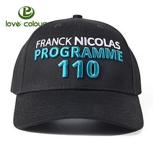 OEM Custom 100% cotton hat 3D embroidery baseball cap