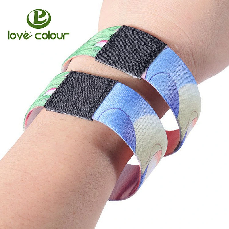 Custom printing your unique pattern elastic wristband for promotion gift